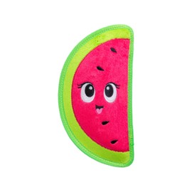 Outward Hound Tough Skinz Durable Squeaky Dog Toy with Two Tough Layers, Watermelon, Red, Medium