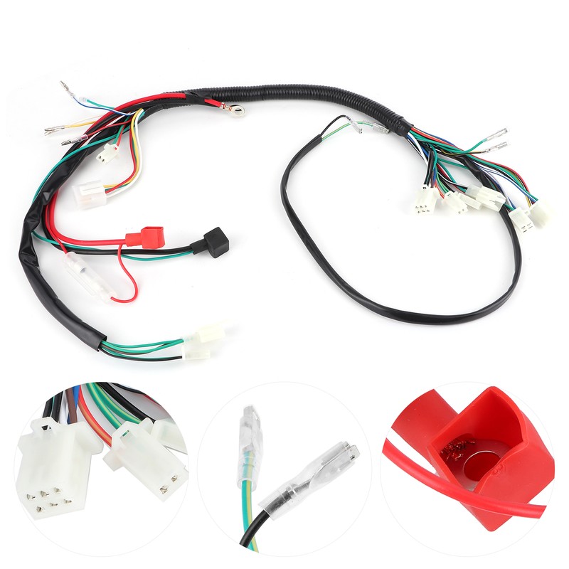 Electric Start Wiring Harness Loom Fit for PIT Trail Quad