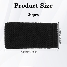 Pack of 20 Replacement Belt Loops, Elastic Belt Loops, No Sewing, Belt Loop Black for Men for Attaching the Belt