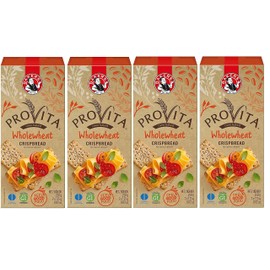 Bakers Provita Original Wholewheat Crispbread 250g | High Fibre | Keto friendly (Pack of 4)