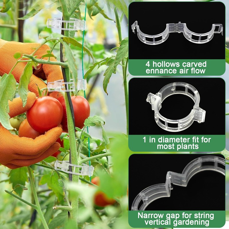 LFBEST Tomato Hooks Set, 15 Pieces Tomato Hooks Metal with