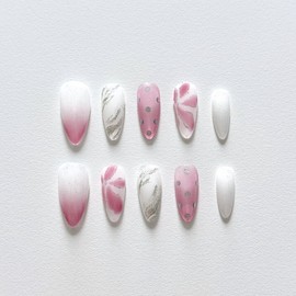 [Reverberation Scent] Handmade nail tips - Coffin Egg / [잔향 Scent] 수제네일팁 - 코핀에그