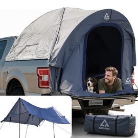 CROSSHIP Truck Bed Tent for Pickup Trucks - Water-Resistant Canopy Anti-Tear Fabric - Insect-Prevention Double Layer - Replacement for Ford, Chevy, Dodge, GMC, Nissan, Toyota