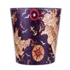 Scakbyer 10L/2.64 Gallon PU Leather Trash Can Decorative Waterproof Wastebasket