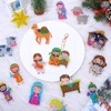 Whaline 15Pcs Christmas 5D Diamond Drawing Keychain Kit DIY Handmade