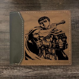 Leather Customs Guts Berserk Anime Graphic Leather Wallet Bifold Premium Quality NEW