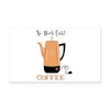CafePress No Work Until Coffee Rectangle Car Bumper Magnet