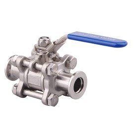 DERNORD Vacuum Ball Valve 304 Stainless Steel Clamp Valve with Locking Device (KF-25)