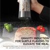 Gravity Electric Pepper and Salt Grinder Set USB Rechargeable with