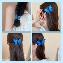 Doyeemei Hair Clip, Butterfly, Hair Ornament, Gradient Color, Bangs, Hair Accessory, Butterfly Hair Accessory, Cute, Beautiful, Butterfly Hair Clip, Popular, Korean, Adult Women, Commuting Gift,