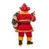 Kurt Adler 11-Inch Fabriché Fireman Santa with Wreath and Hose