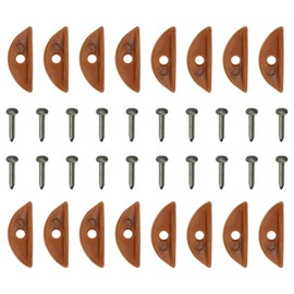 sourcing map 50Pcs Picture Frame Backing Hardware Clips with 50Pcs Screw Turn Button Fasteners Set Picture Turn Backing Clips for Craft Hanging Picture Drawing, Brown