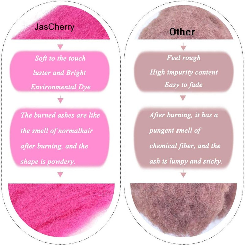 VolksRose Wool Needle Felting Kit, 40 Colors Roving Wool Felting