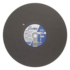 Norton Blue Fire Free Cut Large Diameter Reinforced Abrasive Cut-Off Wheel, Type 01 Flat, Zirconia Alumina and Aluminum Oxide, 1" Arbor, 20" Diameter x 5/32" Thickness (Pack of 1)