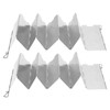 2Pcs Outdoor Stove Windscreen Foldable Portable Stainless Steel Camping Cooking