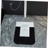 jojofuny U-Shaped Toilet Mat, Black, 55.80X55.00CM (21.93X21.61IN), Bathroom Rug, Polyester,