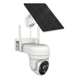 Connect SmartHome FHD Outdoor Pan Tilt Camera with Solar Panel – 1080p Wi-Fi Security, 350° View, Colour Night Vision, Smart Alerts, 2-Way Audio, Alexa & Google Compatible