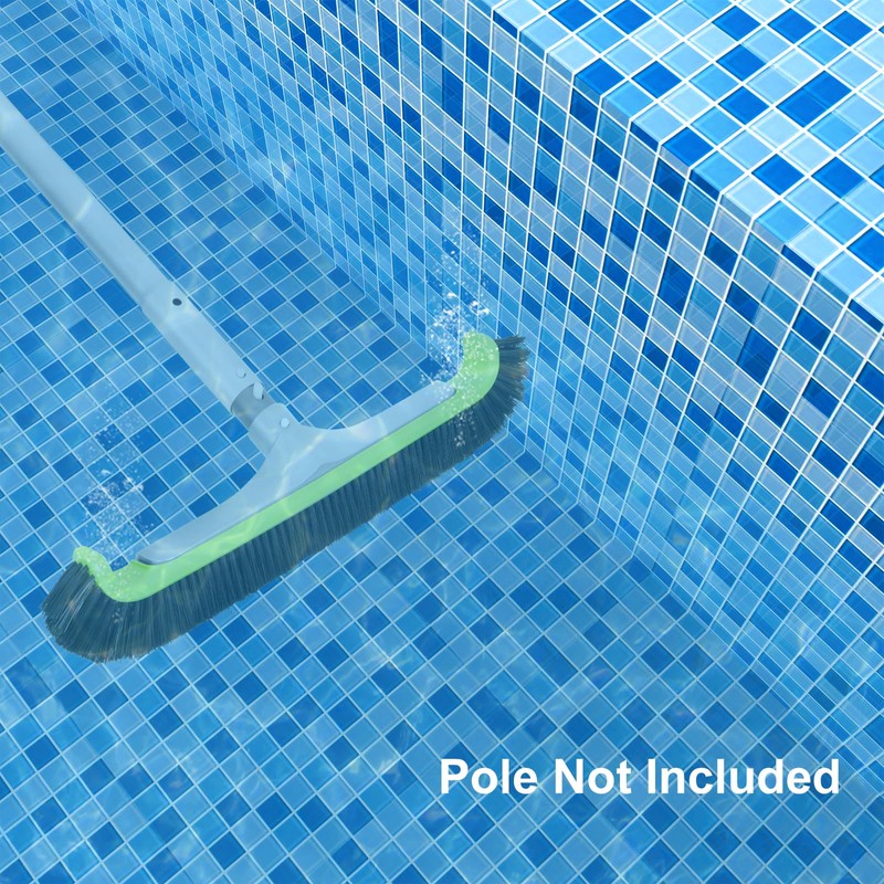 Sepetrel Upgraded Pool Brush Head for Cleaning Pool Walls,Heavy Duty