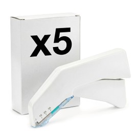 KMINA Suturatrice Cutanea (5 Unità), F35W, 35 Graffe Sterili, Acciaio Inox, Corpo in ABS, Design Ergonomico, Senza Lattice, Apertura Facile, Confezione Singola