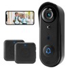 SonoxJunan 1080P Wireless Doorbell Camera Indoor/Outdoor, Home Video Doorbell with