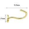 heyous Snooker Pool Billiard Table Cue Brass Hook with Mounting