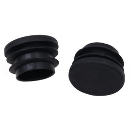 Pack of 50 NUZAMAS Round Black Plastic End Caps,28mm Plastic Plugs,Round Tube Anti-Slip Mat, Plastic Caps End Tube Insert for Chairs Desks Tables Beds Furniture Foot Plug Steel Pipe Cover