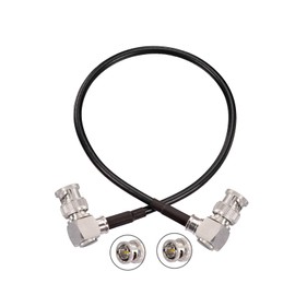 Bingfu SDI Cable BNC Male to Male Right Angle Belden 1855A 30cm Supports HD/ 3G/ 12G-SDI 1080P 4K 8K Audio Video
