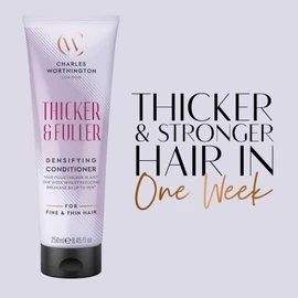 Charles Worthington Thicker and Fuller Conditioner, Hair Thickening Products, Salon Densifying Conditioner for Fine Hair, 250 ml