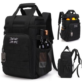 Tactical Backpack Cooler,Lunch for Men Adults Work with Handle，Soft Cooler Backpack Insulated Waterproof Leak Proof