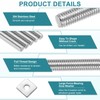 uxcell 2Pcs Fully Threaded Rod, M8 x 300mm 304 Stainless