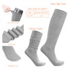AugRing Womens Slouch Sock Scrunch Socks Retro Knee High Socks