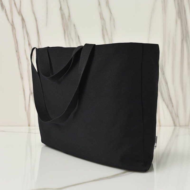 Augbunny Heavy Duty 16oz Canvas Huge Shopping Tote Moving Laundry