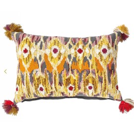 MACKENZIE-CHILDS Cobblestone Peacock Eye Lumbar Pillow