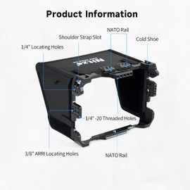 Nitze Shinobi 7" Cage with Sunhood for Atomos Shinobi 7" Monitor - JT-A01B