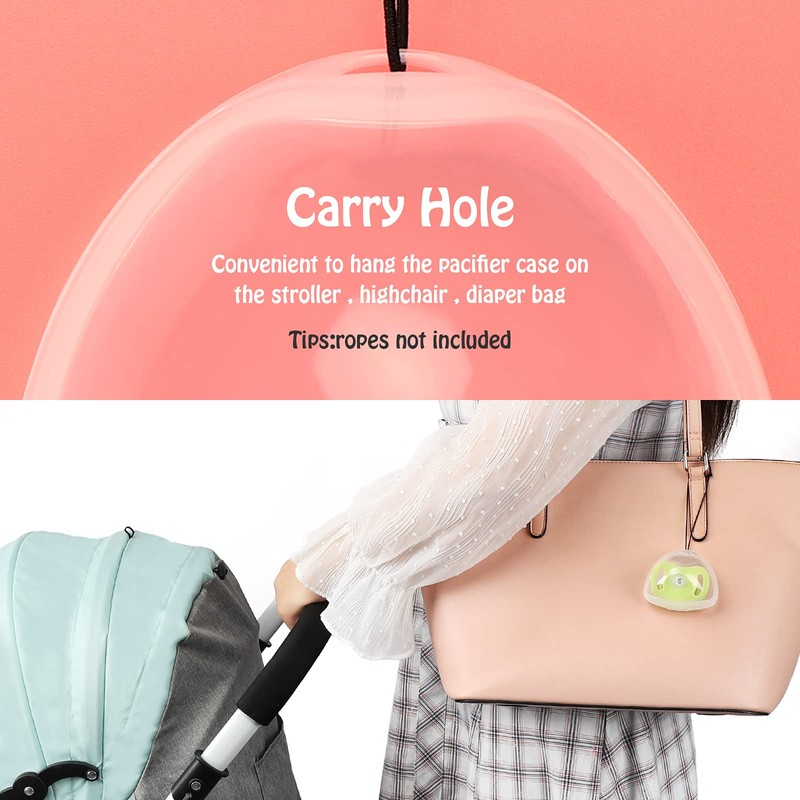 Accmor Pacifier Case, Pacifier Holder Case, Pacifier Container for Travel,