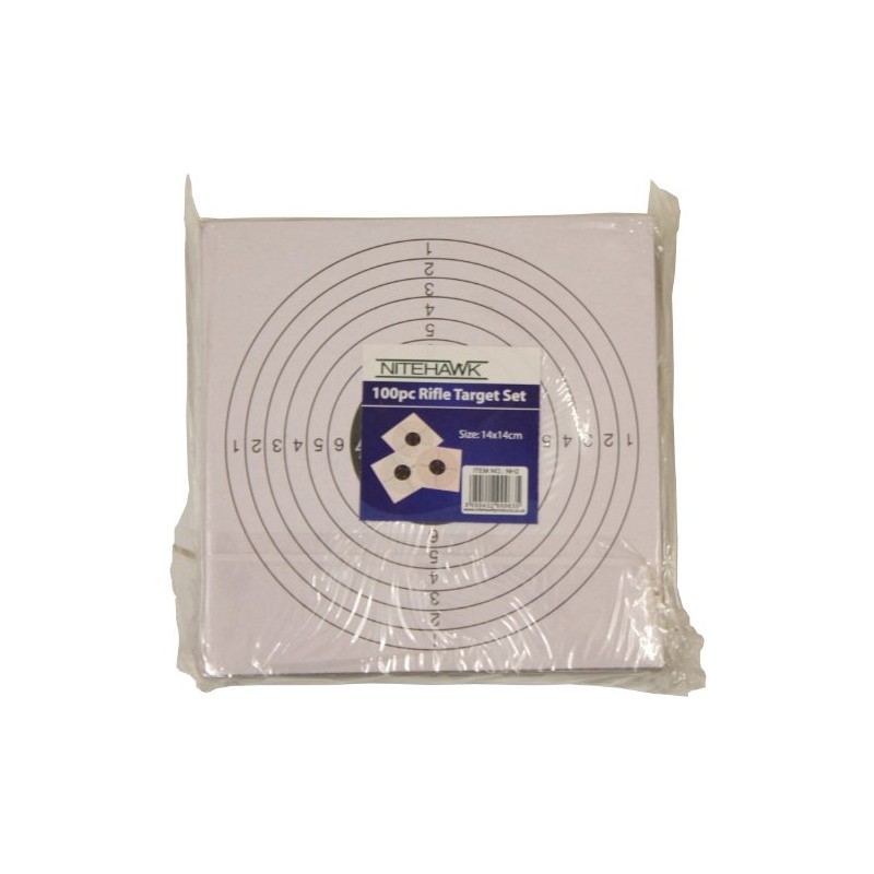 Nitehawk 100pc 14cm Air Rifle/Airsoft Pistol Shooting Practice Card Targets
