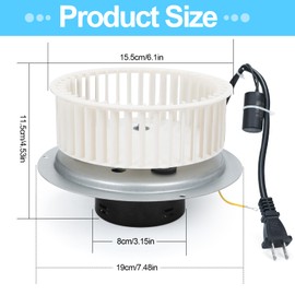 New Upgraded 0696B000 Motor Assembly Compatible with Nutone QT100 QT110 QT100L QT110L QT9093 Series Exhaust Fans