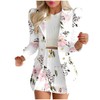 2024 Women High Waist Blazer & Skirt 2 Piece Set