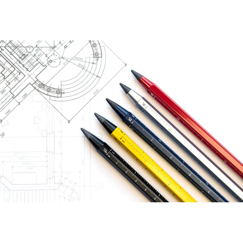 TROIKA Multi Tasking Pencil with Sustainable Continuous Aluminium and Metal