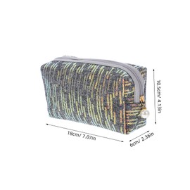 OATIPHO Glitter Sequin Makeup Bag for Women Portable Organizer with Zipper Spacious Toiletries Storage Pouch for Travel Home Durable Design