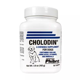 Generic Cholodin Chewable Supplement For Dogs, 50 Chewable Tablets