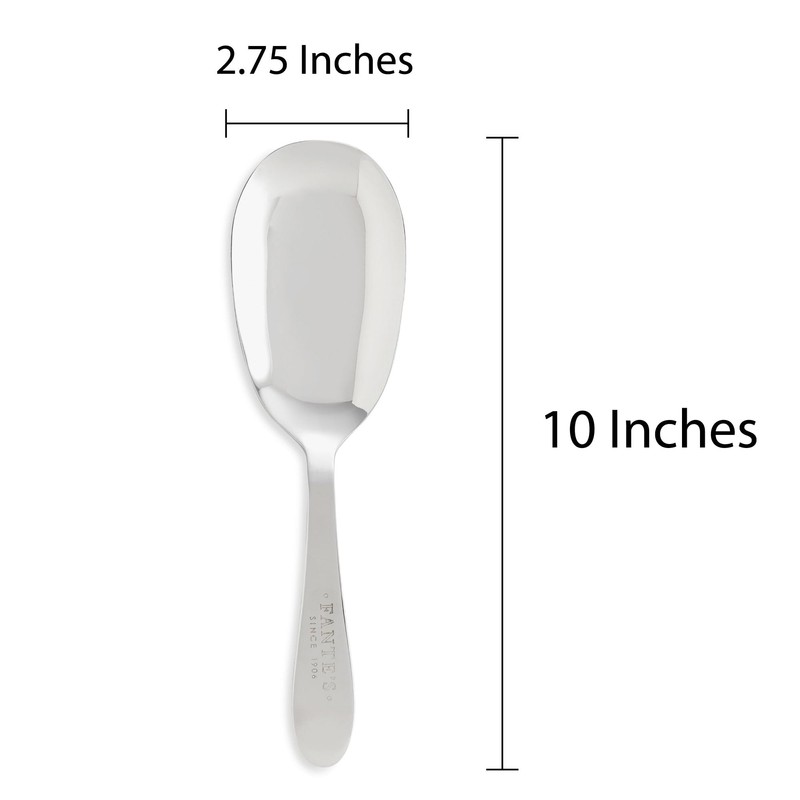 Fante's Pasta Serving Spoon, Stainless Steel, Set of 2, The