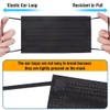 100 Pack Disposable Face Masks, 3 Layer Filter Protection Black