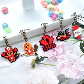 Canada Souviner Cute Cartoon Keychains (17)