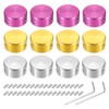 sourcing map 12 Pcs Footswitch Toppers Guitar Pedal Button Caps