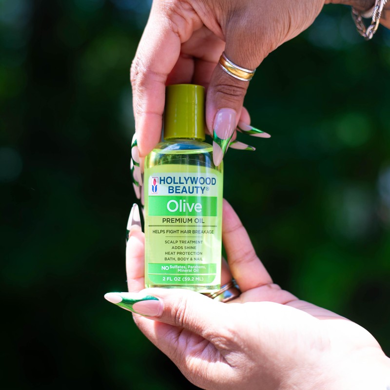Hollywood Beauty Olive Hair Oil, 2 oz - Fights Hair