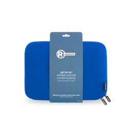RadioShack Zippered Laptop Sleeve, 14 Inch, Slim Laptop Carrying Case with Extra Padding for 14-Inch Laptops or Tablets, Blue