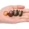 4 Piece Sewing Thimble Hand-Working Sewing Thimble Finger Protector Adjustable