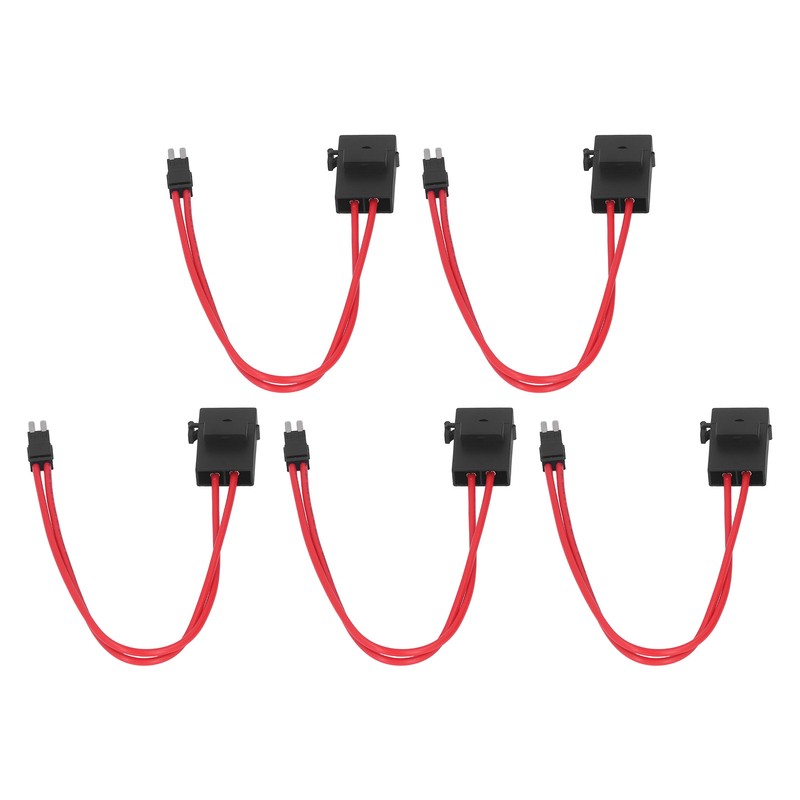 5Pcs Car Fuse Holder Connector Mini Heavy Duty Wire Extension