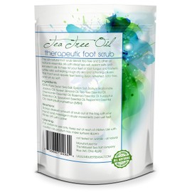 Tea Tree Oil Foot Scrub - 24oz - Helps Treat Nail Fungus, Athletes Foot & Stubborn Foot Odor